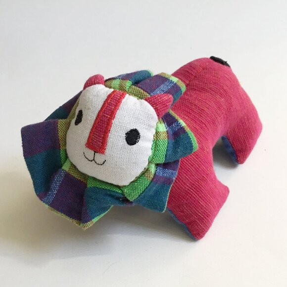 Colorful Lion Color Block Stuff Animal Plushy - Picture 1 of 4